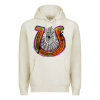 Oatmeal Heather halloween  horseshoe Premium Hoodie - Jasminsmagicworld