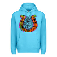 Ocean Blue halloween  horseshoe Premium Hoodie - Jasminsmagicworld