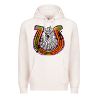 Pale Pink halloween  horseshoe Premium Hoodie - Jasminsmagicworld