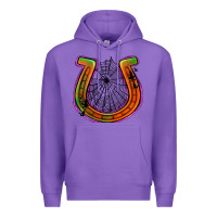 Purple halloween  horseshoe Premium Hoodie - Jasminsmagicworld