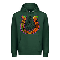 Sports Green halloween  horseshoe Premium Hoodie - Jasminsmagicworld