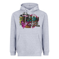 Heather Grey cowgirl2 Heavyweight Hoodie - SublimationCraftShop