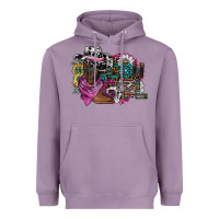 Lavender cowgirl2 Heavyweight Hoodie - SublimationCraftShop
