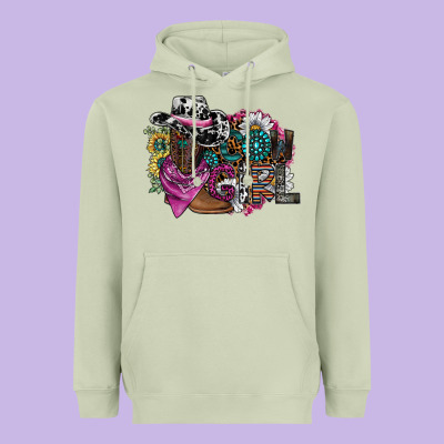 Cowgirl2 Heavyweight Hoodie Designed By Sublimationcraftshop