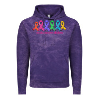 Cloud Purple fight cancer in all colors Vintage Hoodie - AdoDesignShop