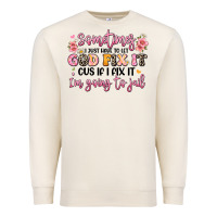 Sandshell sometimes i just have to let god fix it Premium Sweatshirt - JahusDesignShop