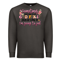 Smoke sometimes i just have to let god fix it Premium Sweatshirt - JahusDesignShop