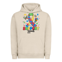 Pigment French Oak support squad autism Urban Hoodie - MaliasSmallBusiness