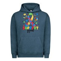Pigment Midnight Navy support squad autism Urban Hoodie - MaliasSmallBusiness