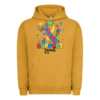 Pigment Peanut Butter support squad autism Urban Hoodie - MaliasSmallBusiness