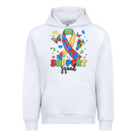 White support squad autism Urban Hoodie - MaliasSmallBusiness