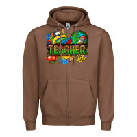 Chestnut teacher life Zipper Hoodie - texasbilliewilder