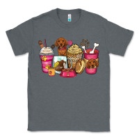 Charcoal Heather dachshund coffee cups Classic Tee - Zillion Design Studio