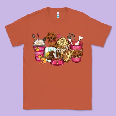 Classic Tee dachshund coffee cups