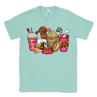 Seafoam dachshund coffee cups Classic Tee - Zillion Design Studio