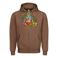 Chestnut teacher life Zipper Hoodie - texasbilliewilder
