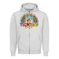 Dove Grey teacher life Zipper Hoodie - texasbilliewilder