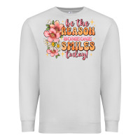 Dove Grey be the reason someone smiles today Premium Sweatshirt - JahusDesignShop