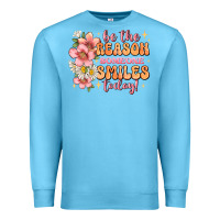 Ocean Blue be the reason someone smiles today Premium Sweatshirt - JahusDesignShop