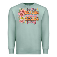 Seafoam be the reason someone smiles today Premium Sweatshirt - JahusDesignShop