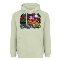 Matcha heaux heaux heaux christmas louisiana swamp Heavyweight Hoodie - FaDigitalArtStudio