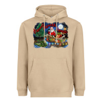 Mushroom heaux heaux heaux christmas louisiana swamp Heavyweight Hoodie - FaDigitalArtStudio