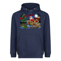 Navy heaux heaux heaux christmas louisiana swamp Heavyweight Hoodie - FaDigitalArtStudio