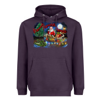 Plum heaux heaux heaux christmas louisiana swamp Heavyweight Hoodie - FaDigitalArtStudio
