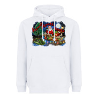 White heaux heaux heaux christmas louisiana swamp Heavyweight Hoodie - FaDigitalArtStudio