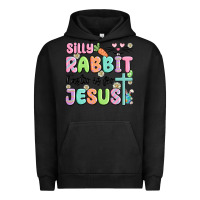 Pigment Black silly rabbit easter is for jesus Urban Hoodie - MaliasSmallBusiness