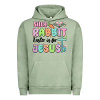Pigment Oil Green silly rabbit easter is for jesus Urban Hoodie - MaliasSmallBusiness