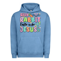 Pigment Pebble Blue silly rabbit easter is for jesus Urban Hoodie - MaliasSmallBusiness
