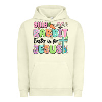 Pigment Pistachio silly rabbit easter is for jesus Urban Hoodie - MaliasSmallBusiness