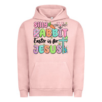 Pigment Salmon silly rabbit easter is for jesus Urban Hoodie - MaliasSmallBusiness