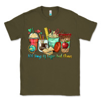 Army Green 100 days of coffee and chaos coffee cups Classic Tee - Zillion Design Studio