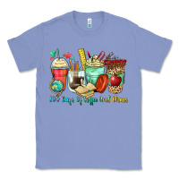 Colony Blue 100 days of coffee and chaos coffee cups Classic Tee - Zillion Design Studio
