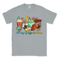Heather Grey 100 days of coffee and chaos coffee cups Classic Tee - Zillion Design Studio