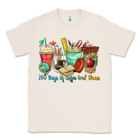 Natural 100 days of coffee and chaos coffee cups Classic Tee - Zillion Design Studio