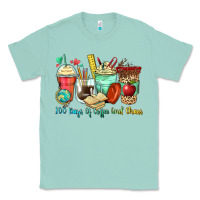 Seafoam 100 days of coffee and chaos coffee cups Classic Tee - Zillion Design Studio