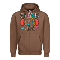 Chestnut dialysis tech Zipper Hoodie - Zillion Design Studio