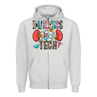Dove Grey dialysis tech Zipper Hoodie - Zillion Design Studio