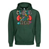 Sports Green dialysis tech Zipper Hoodie - Zillion Design Studio