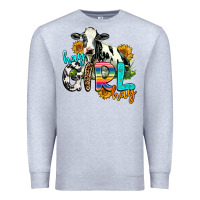 Heather Grey hay girl hay Premium Sweatshirt - AdoDesignShop