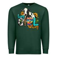 Sports Green hay girl hay Premium Sweatshirt - AdoDesignShop