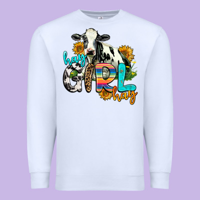 Hay Girl Hay Premium Sweatshirt Designed By Adodesignshop