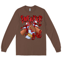 Chestnut red sneaker girl afro woman Long Sleeve Tee - RanaPortraitStore