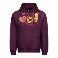Mauve Wine valentines day mexican food Urban Hoodie - MaliasSmallBusiness