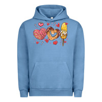 Pigment Pebble Blue valentines day mexican food Urban Hoodie - MaliasSmallBusiness