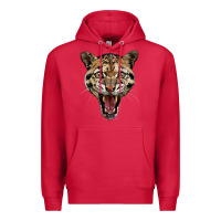 Cardinal ocelot head Premium Hoodie - LillyAllenDesigns