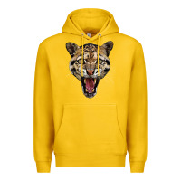Lemon ocelot head Premium Hoodie - LillyAllenDesigns